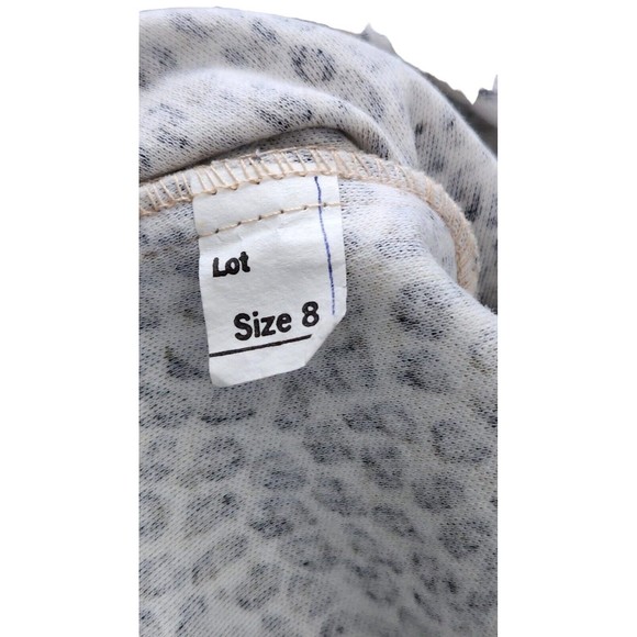 Vintage Kwai Blazer‎ Jacket Women Size 8 Double Breasted Animal Print Lapelless - Picture 5 of 6